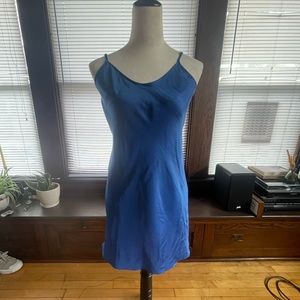 Royal blue slip dress